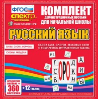 Динамические раздаточные пособия. Русский язык (комплект демонстрационных материалов). Касса букв, слогов, звуковых схем с набором интерактивных таблиц. - fgospostavki.ru - Апатиты
