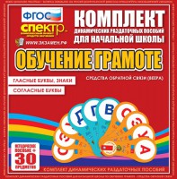 Динамические раздаточные пособия. Обучение грамоте (веера). Гласные буквы, знаки, согласные буквы. - fgospostavki.ru - Апатиты