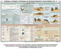 Плакат "Приемы и правила стрельбы из автоматического гранатомета АГС-17" - fgospostavki.ru - Апатиты