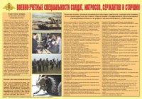 Плакат "Военно-учетные специальности солдат, матросов, сержантов и старшин" - fgospostavki.ru - Апатиты