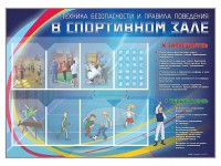 Стенд-уголок "Техника безопасности и правила поведения в спортивном зале" - fgospostavki.ru - Апатиты