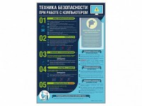 Стенд-уголок "Техника безопасности при работе на компьютере в общеобразовательных учреждениях" - fgospostavki.ru - Апатиты