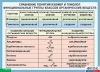 Таблица. Сравнение понятий изомер и гомолог. Функциональные группы классов органических веществ. - fgospostavki.ru - Апатиты