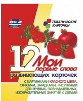 Тематические карточки "Мои первые слова" (красный цвет) - fgospostavki.ru - Апатиты