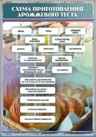 Стенд "Схема приготовления дрожжевого теста" - fgospostavki.ru - Апатиты