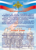 Таблица "Военная присяга. Боевое знамя" (100х140 сантиметров, винил) - fgospostavki.ru - Апатиты
