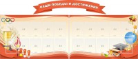 Стенд "Наши победы и достижения" (резной стенд из 3-х частей) - fgospostavki.ru - Апатиты