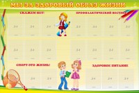 Стенд "Мы за здоровый образ жизни" - fgospostavki.ru - Апатиты