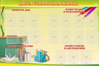 Стенд "Наша школьная жизнь" - fgospostavki.ru - Апатиты