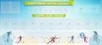 Стенд "Спортивная жизнь школы" - fgospostavki.ru - Апатиты