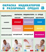 Стенд "Окраска индикаторов в различных средах" - fgospostavki.ru - Апатиты