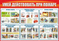Стенд "Умей действовать при пожаре" - fgospostavki.ru - Апатиты