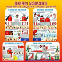 Стенд "Пожарная безопасность" Вариант 2 - fgospostavki.ru - Апатиты