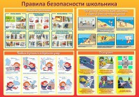 Стенд "Правила безопасности школьника" - fgospostavki.ru - Апатиты