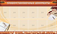 Стенд "ПРАВОУСТАНАВЛИВАЮЩИЕ ДОКУМЕНТЫ" - fgospostavki.ru - Апатиты