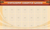 Стенд "Учителями славится школа" - fgospostavki.ru - Апатиты