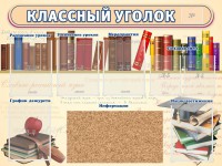 Стенд "Классный уголок" (с пробковым покрытием) - fgospostavki.ru - Апатиты