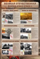 Стенд "Великая Отечественная война" (битвы) - fgospostavki.ru - Апатиты