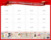 Стенд "Уголок гражданской обороны" - fgospostavki.ru - Апатиты