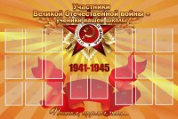 Стенд "Участники ВОВ - ученики нашей школы" - fgospostavki.ru - Апатиты