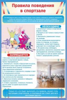 Стенд "Правила поведения в спортзале №1" - fgospostavki.ru - Апатиты