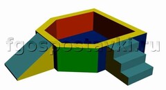 Сухой бассейн "Крепость" 1,5х1,2 метра - fgospostavki.ru - Апатиты