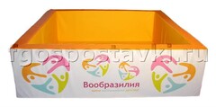 Бассейн "Вообразилия" квадратный с шелкографией - fgospostavki.ru - Апатиты