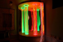 Сенсорный уголок большой с двумя колоннами, двусторонней подсветкой и фибероптическими нитями. VIP класс. - fgospostavki.ru - Апатиты