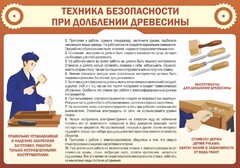 Стенд "Техника безопасности при долблении древесины" - fgospostavki.ru - Апатиты