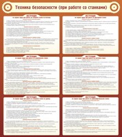 Стенд "Техника безопасности (при работе со станком)" - fgospostavki.ru - Апатиты