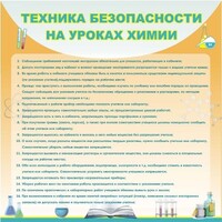 Стенд "Техника безопасности на уроках химии" - fgospostavki.ru - Апатиты