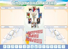 Стенд "Спортивная жизнь" Вариант 2 - fgospostavki.ru - Апатиты