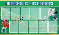 Стенд "Подготовка к ЕГЭ и ОГЭ по биологии" Вариант 2 - fgospostavki.ru - Апатиты