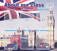 Стенд "About our class" - fgospostavki.ru - Апатиты