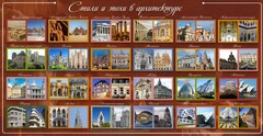 Стенд "Стили и эпохи в архитектуре" - fgospostavki.ru - Апатиты
