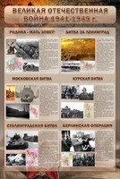 Стенд "Великая отечественная война (битвы)" - fgospostavki.ru - Апатиты