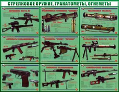 Стенд "Стрелковое оружие, гранатометы, огнеметы" Вариант 2 - fgospostavki.ru - Апатиты