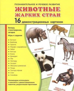 Демонстрационные карточки "Животные жарких стран" - fgospostavki.ru - Апатиты