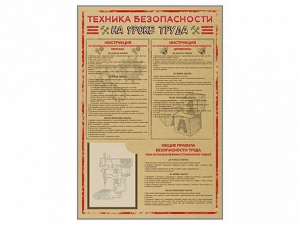 Стенд-уголок "Техника безопасности на уроках труда" - fgospostavki.ru - Апатиты