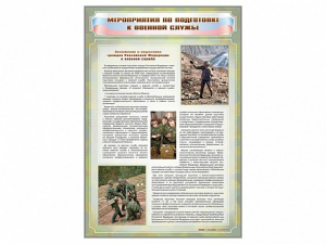 Стенд "Мероприятия обязательной подготовки граждан к военной службе" - fgospostavki.ru - Апатиты