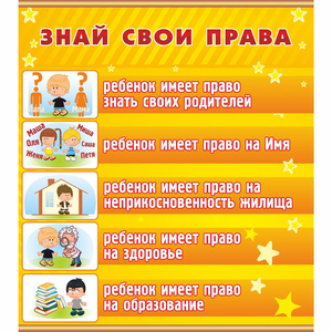 Стенд "Знай свои права" - fgospostavki.ru - Апатиты