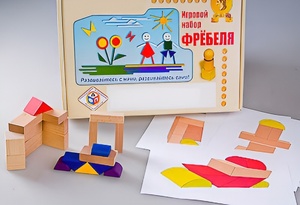 Игровой набор Фребеля "Конструктор деревянный без соединений-2" (Серия "Эксперимент") - fgospostavki.ru - Апатиты