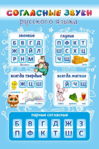 Стенд "Согласные русского языка" - fgospostavki.ru - Апатиты