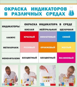 Стенд "Окраска индикаторов в различных средах" - fgospostavki.ru - Апатиты