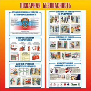 Стенд "Пожарная безопасность" Вариант 4 - fgospostavki.ru - Апатиты