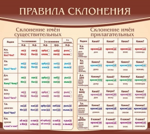 Стенд "Правила склонения" - fgospostavki.ru - Апатиты