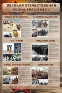 Стенд "Великая Отечественная война" (события) - fgospostavki.ru - Апатиты