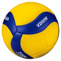 Мяч волейбольный Mikasa V200W (размер 5, синтетическая кожа, профессиональный) - fgospostavki.ru - Апатиты