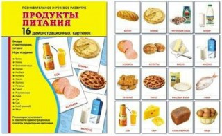 Демонстрационные карточки "Продукты питания" - fgospostavki.ru - Апатиты