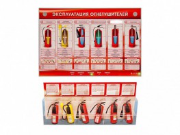 Электрифицированный стенд-тренажер "Эксплуатация огнетушителей" с разрезными агрегатами - fgospostavki.ru - Апатиты